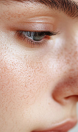 Image of dry flower representing the skin