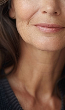 Image of dry flower representing the skin