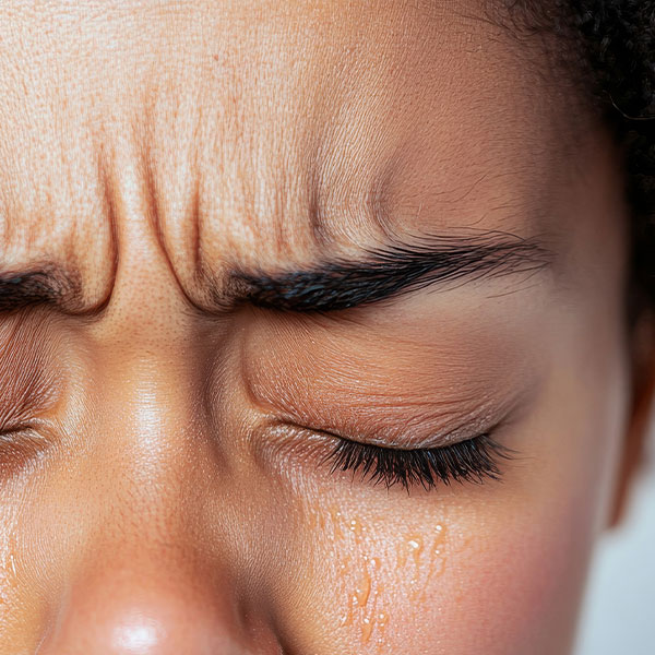 Image of dry flower representing the skin