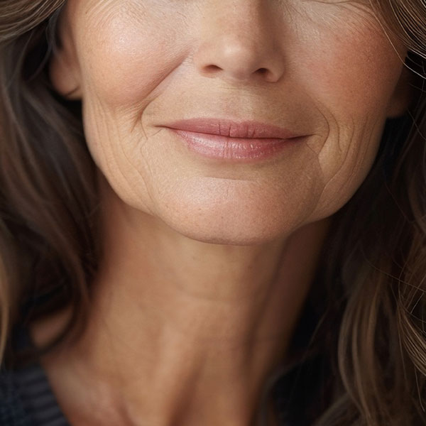 Image of dry flower representing the skin