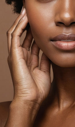 Image of dry flower representing the skin