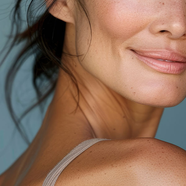 Image of dry flower representing the skin